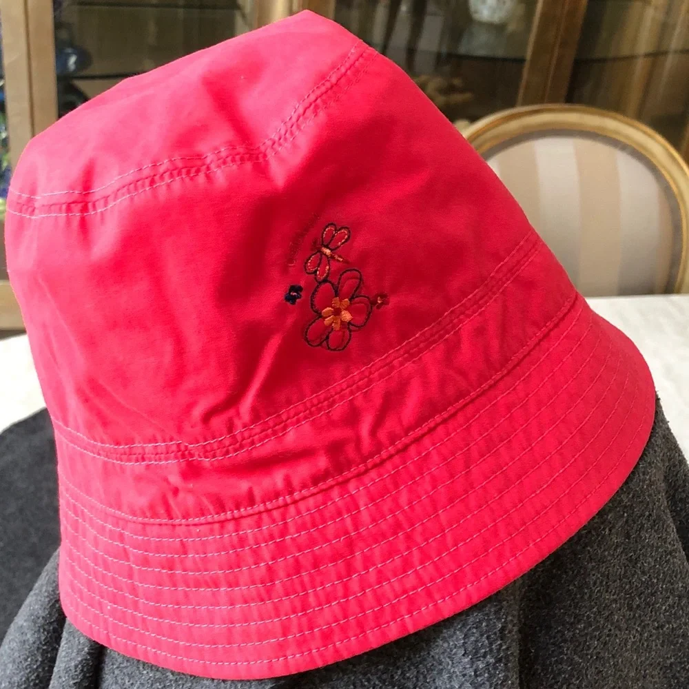 Gymboree Kid’s Unisex 100% Cotton Orange Reversible Sun Hat Size L-XXL (5-7 Yrs)